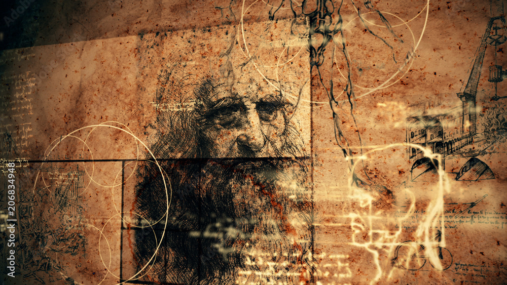 Code Da Vinci Classic Retro Illustration Code Da Vinci Classic Retro Illustration