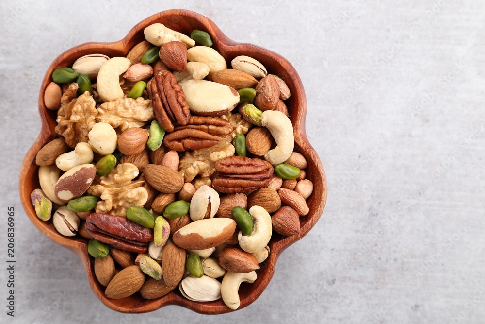 Mix of nuts. Mix of nuts.