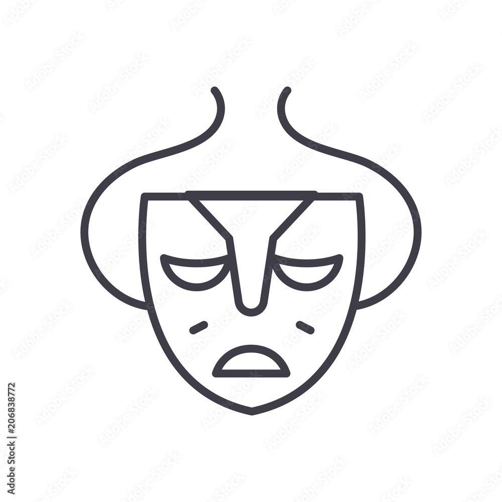 Covert actions black icon concept. Covert actions flat vector symbol, sign, illustration. Covert actions black icon concept. Covert actions flat vector symbol, sign, illustration.
