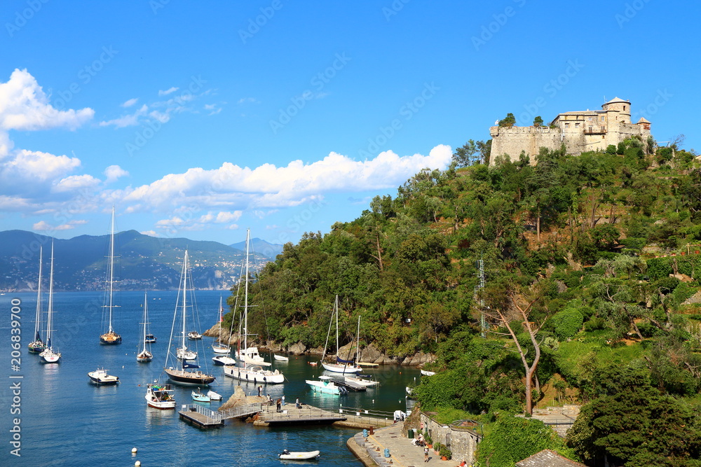 Italian pitoresque village of Portofino, in the Liguria Riviera