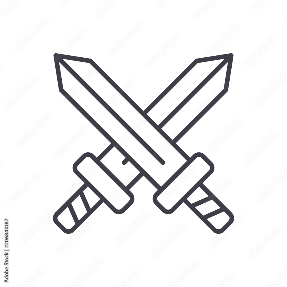 Military confrontation black icon concept. Military confrontation flat vector symbol, sign, illustration. Military confrontation black icon concept. Military confrontation flat vector symbol, sign, illustration.