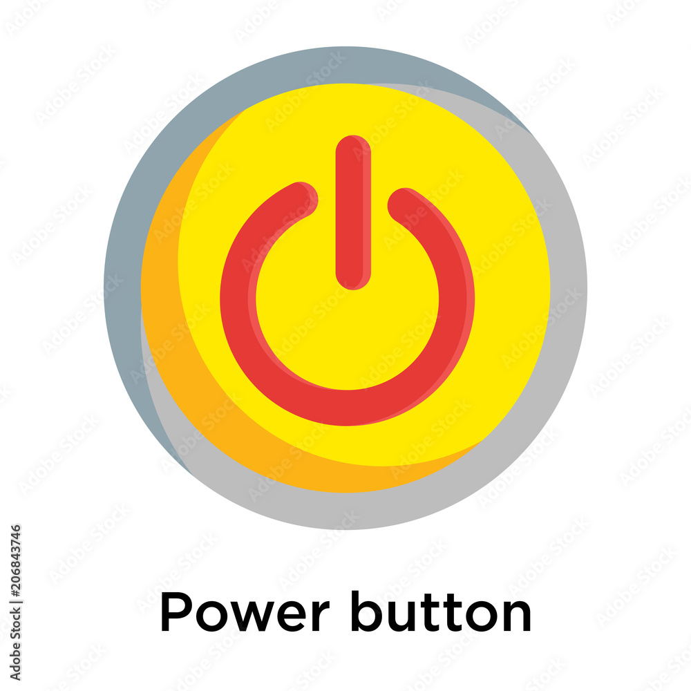 Power button icon vector sign and symbol isolated on white background Power button icon vector sign and symbol isolated on white background
