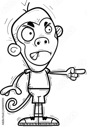 Angry Cartoon Monkey