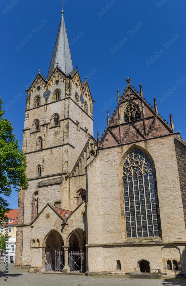 Historic Munster church in the center of Herford, Germany