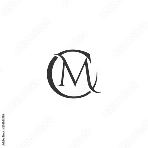 Letter CM Abstract Modern Logo Design Template, cm capital logo. letter cm capital business for company, Simple and modern letter CM initials logo design