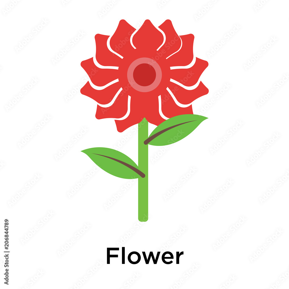 Flower icon vector sign and symbol isolated on white background Flower icon vector sign and symbol isolated on white background