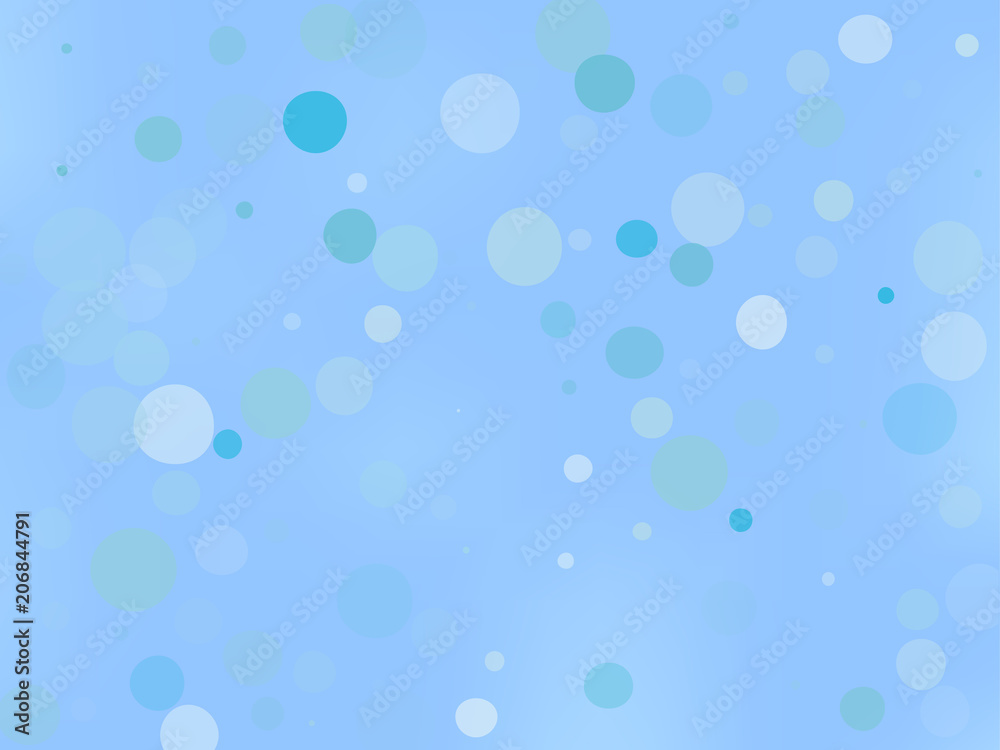 Blue gradient background with bokeh effect. Abstract blurred pattern. Light background Vector illustration Blue gradient background with bokeh effect. Abstract blurred pattern. Light background Vector illustration