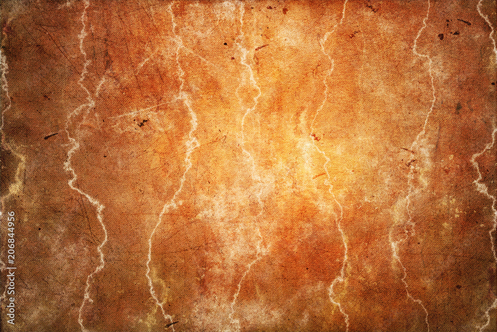 Old canvas background orange brown stains, scratches, grunge maps Old canvas background orange brown stains, scratches, grunge maps