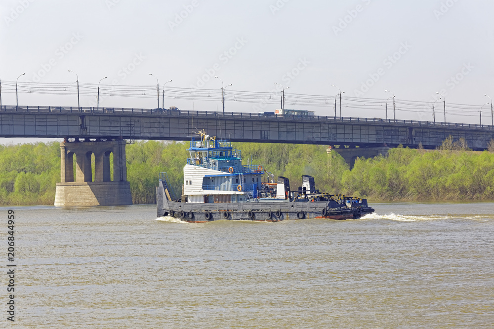 Scene of urban life in the Siberian city of Omsk