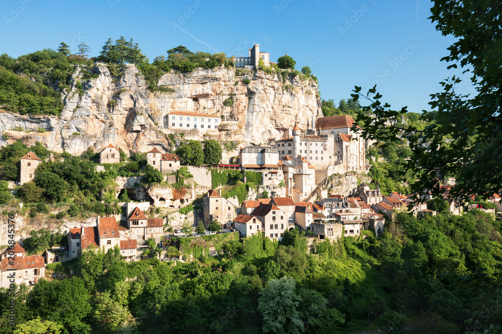 Village of Rocamadour in Lot department in France. 