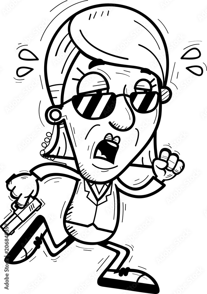 Exhausted Cartoon Senior Agent Exhausted Cartoon Senior Agent
