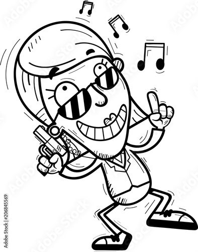 Wallpaper Mural Cartoon Agent Dancing Torontodigital.ca