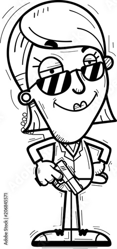 Confident Cartoon Agent