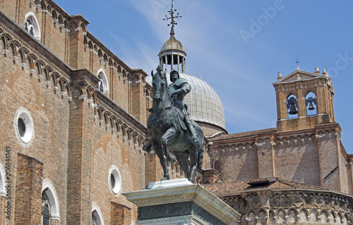 Bartolomeo Colleoni Monument in Venice, Italy photo