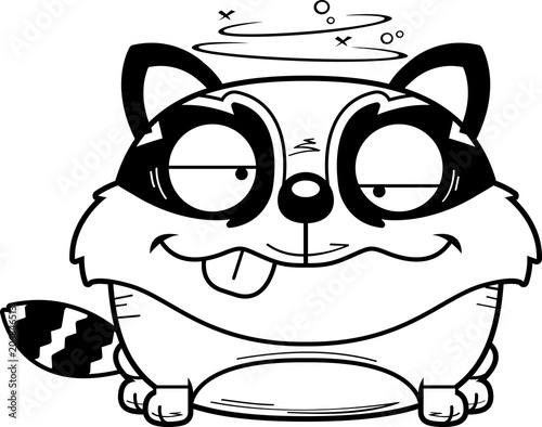 Cartoon Goofy Raccoon