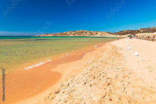 The beach of Chia su Giudeu, Sardinia