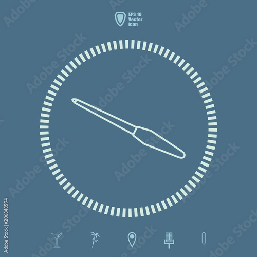 nailfile Line vector icon. Flat design style