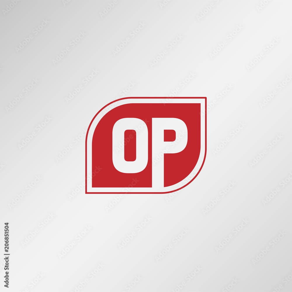 Initial Letter OP Logo Template Vector Design Initial Letter OP Logo Template Vector Design