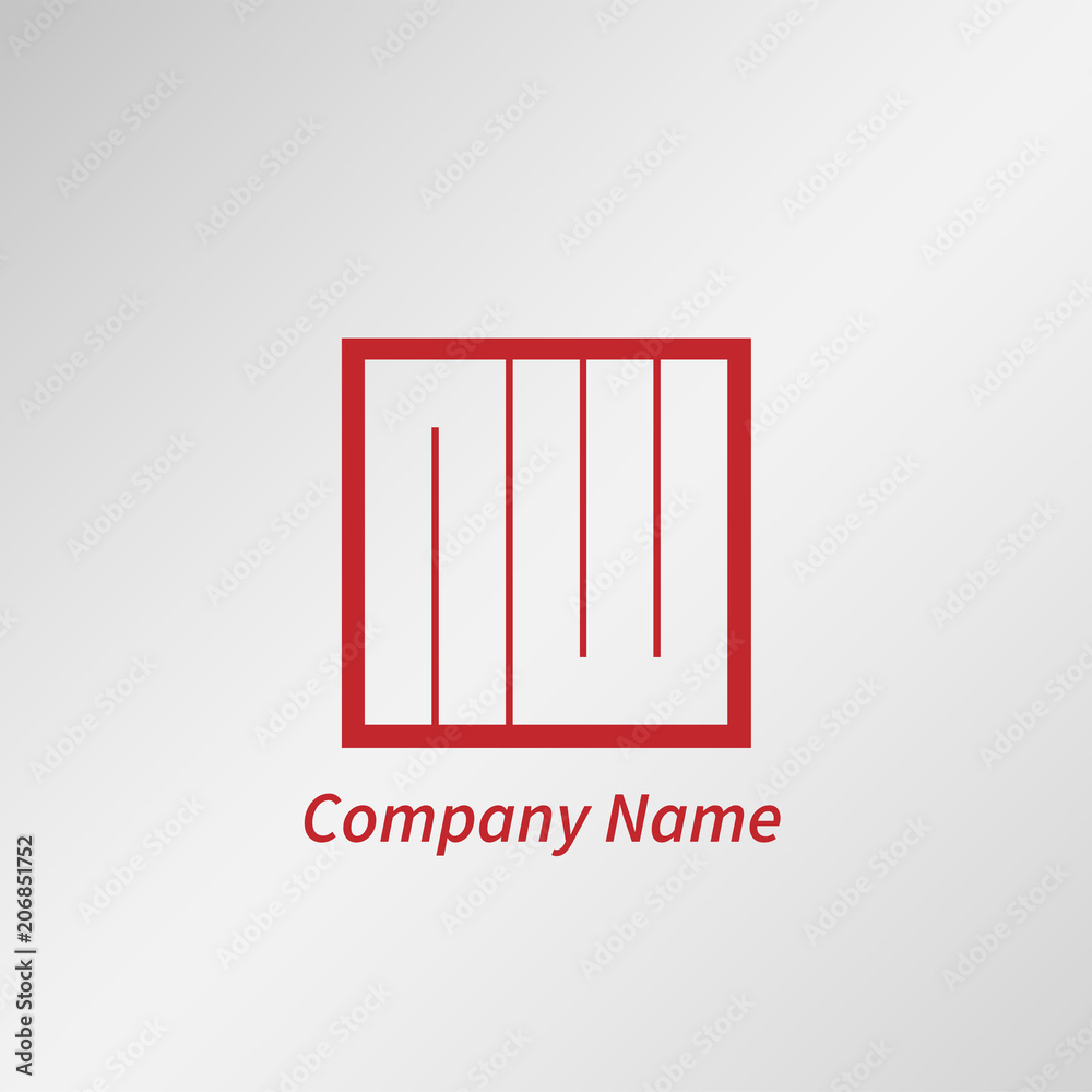 Initial Letter NW Logo Template Vector Design Initial Letter NW Logo Template Vector Design