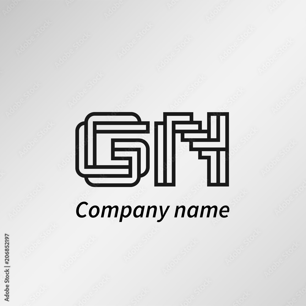 Initial Letter GN Logo Template Vector Design