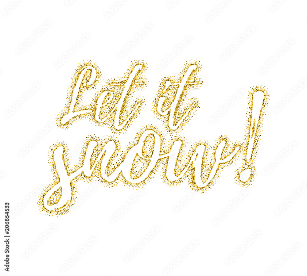 Glitter calligraphic inscription Glitter calligraphic inscription