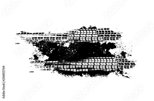 Tire Tracks Print Texture