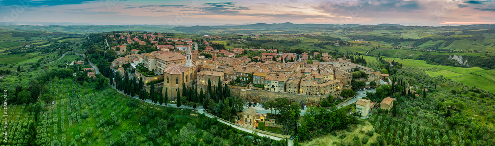 Pienza small town in Tuscany