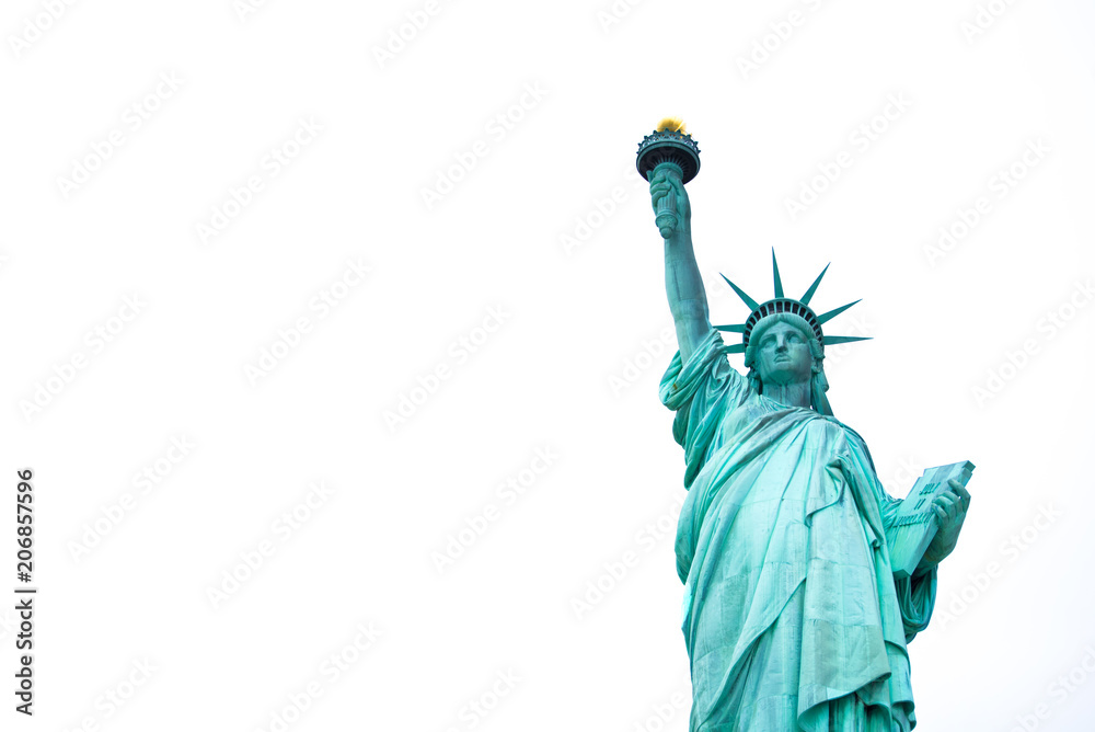 Fototapeta premium statue of liberty isolated