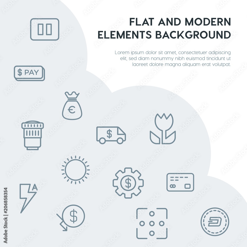 money, mobile, video, photos outline vector icons and elements background concept on grey background.Multipurpose use on websites, presentations, brochures and more money, mobile, video, photos outline vector icons and elements background concept on grey background.Multipurpose use on websites, presentations, brochures and more