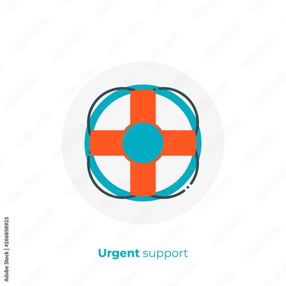 Finance consultation flat art icon, verified business help vector art, cartoon digital aid illustration Finance consultation flat art icon, verified business help vector art, cartoon digital aid illustration