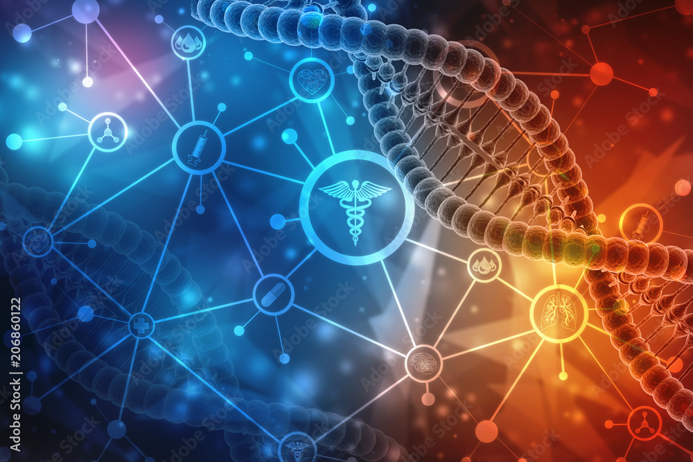 3d render of dna structure in medical technology background 3d render of dna structure in medical technology background