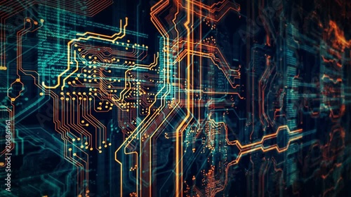 Technology background/Technology background of the abstract computer motherboard, can be used in the description of technological processes, science.