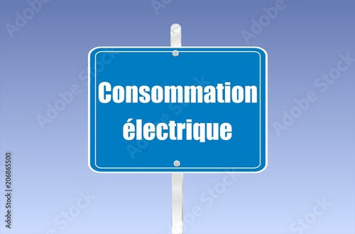 panneau consommation électrique