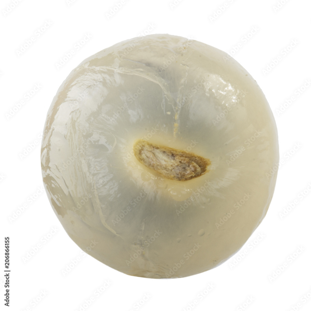 peeled longan isolated on white background peeled longan isolated on white background