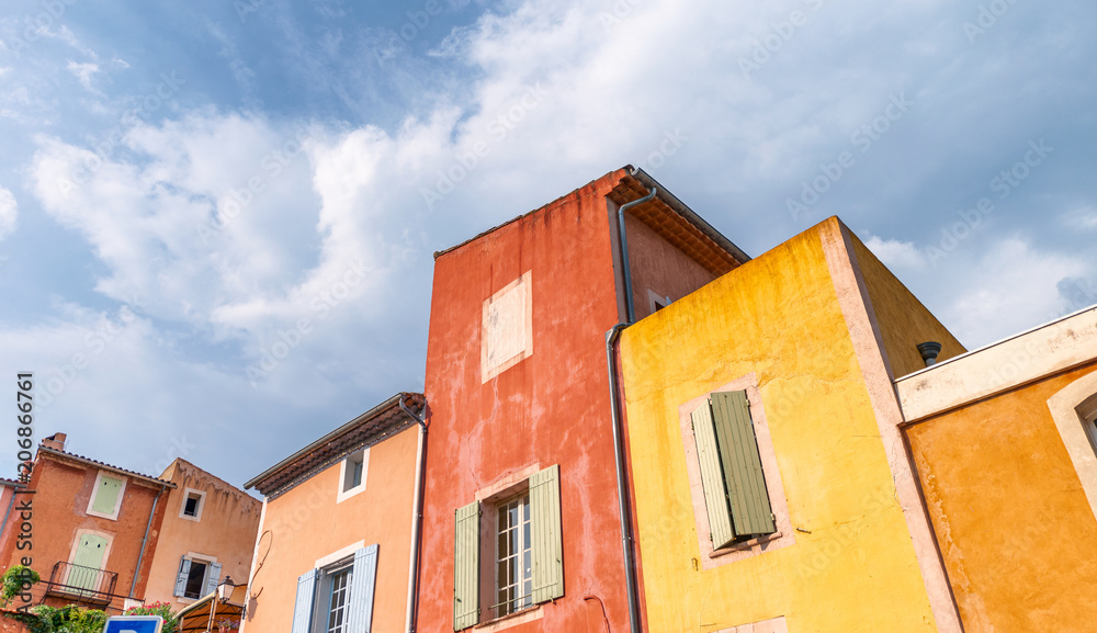 Colorful homes of Provence, France
