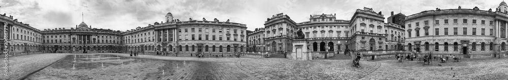 The Courtauld Institute of Art in London, panoramic view