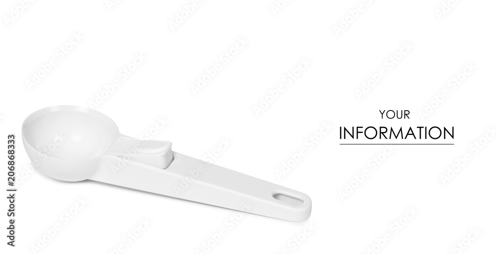 Spoon for ice cream pattern on white background isolation Spoon for ice cream pattern on white background isolation