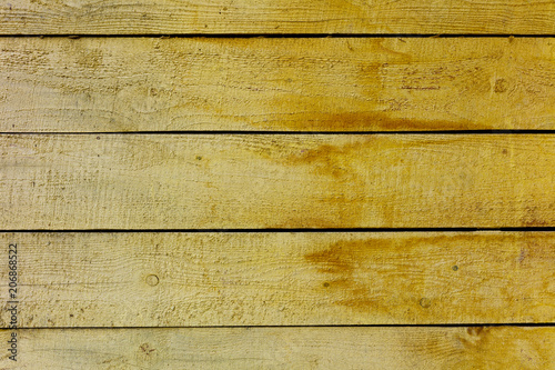 Wallpaper Mural Yellow Colored Wooden Boards. large cracks. horizontally arranged in the frame, poorly processed not polished Torontodigital.ca
