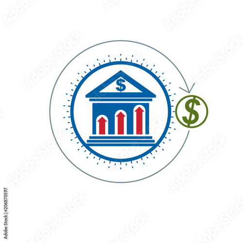 Banking conceptual logo, un...
