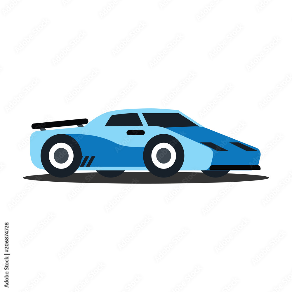 illustrated vehicle retro, vector illustration