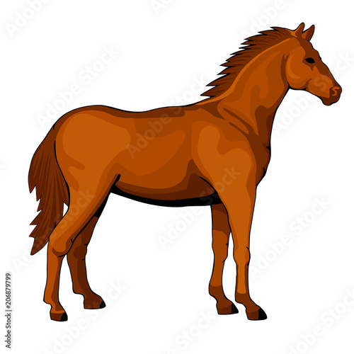Standing horse figure