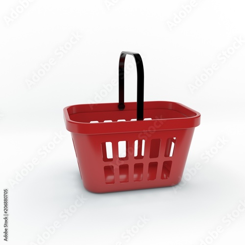 Shopping basket. Isolated o...