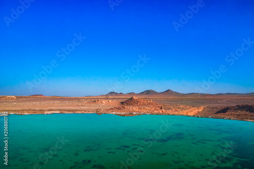 Freshwater spring in the desert of Iran