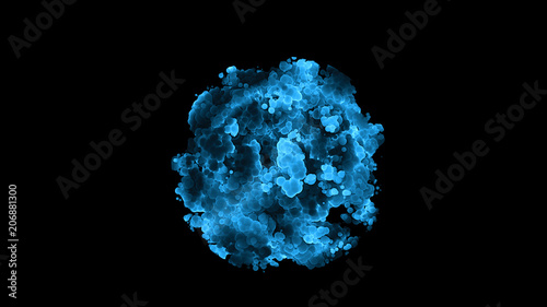 Blood cell enzyme colorful cells science concept 3d render photo