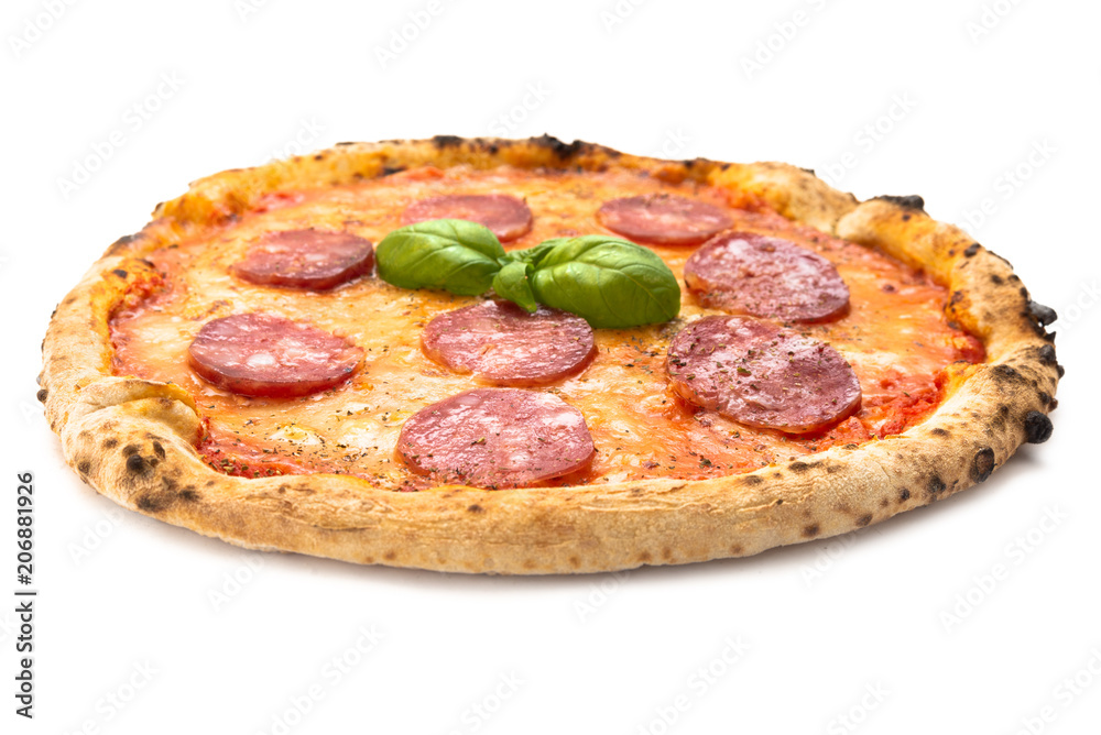Pizza sarda con salame e pecorino Pizza sarda con salame e pecorino