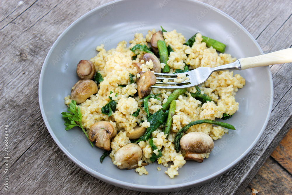 Warm bulgur salad Warm bulgur salad