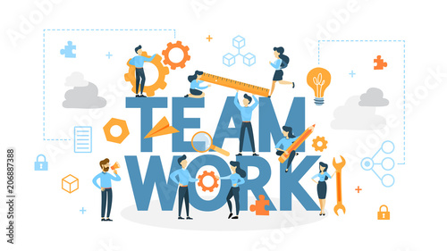 Teamwork concept illustration.