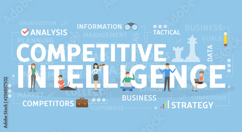 Competitive intelligence concept.