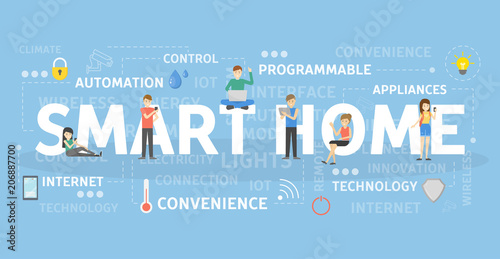 Smart home concept.