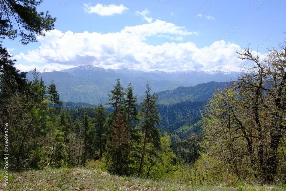 Gruzja, Park Narodowy Borjomi – Kharagauli - górski krajobraz